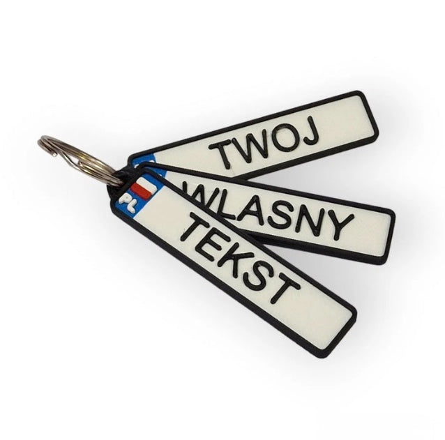 Personalizowany Brelok Mini Tablica Rejestracyjna